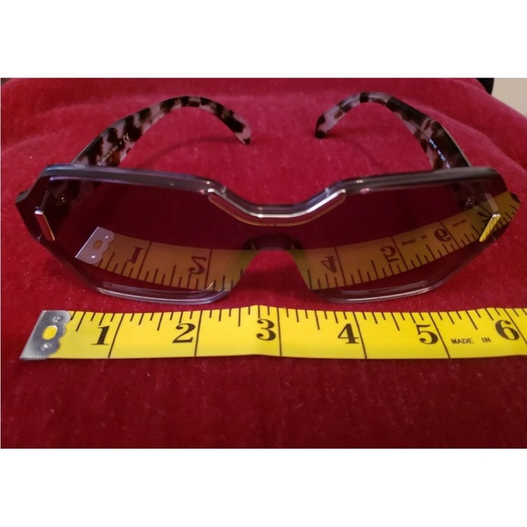 Prada Single Frame Oversized Tortoise Temples Sunglasses - Picture 12 of 12